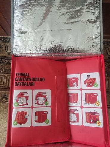 https:promo.bizon.az: Yemək çatdırılması üçün termal çanta - Brend/üzərində yazı: YANGO – — 2