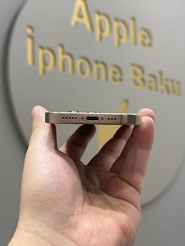 telfon samsuq: IPhone 16 Pro, 128 GB, Natural Titanium, Zəmanət, Simsiz şarj, Face ID — 3