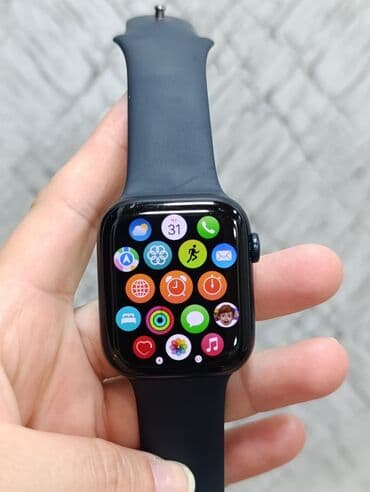 Kompüter, noutbuk və planşetlər: Smart saat, Apple, Sensor ekran, rəng - Qara — 1