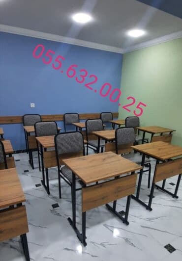 uşaq stol stul: Tədris kursları üçün stol stul desti masa və oturacaqlar dəstləri — 4