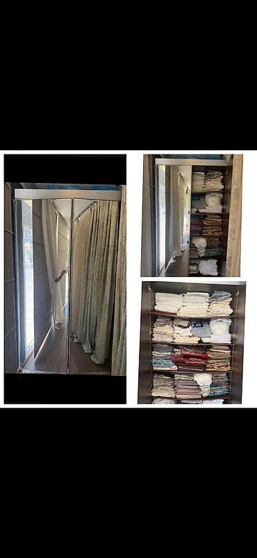 kamod satilir: 2 qapılı, Güzgülü, Qəhvəyi, Taxta, Kupe, Düz dolab — 1
