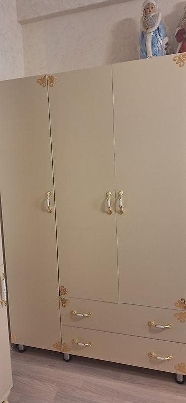 demir seyf qapi: 3 qapılı, Siyirməli, Bej, Digər material, Açılan, Düz dolab — 2