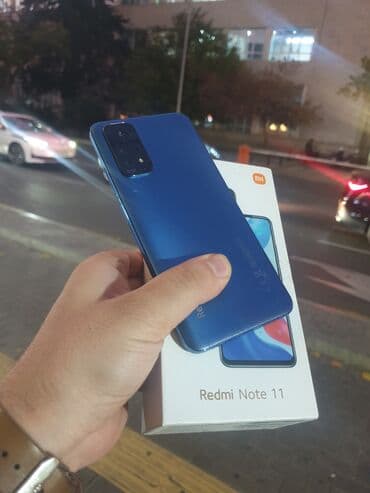 Redmi Note 11, 128 GB, rəng - Göy, Zəmanət, Sensor, Barmaq izi