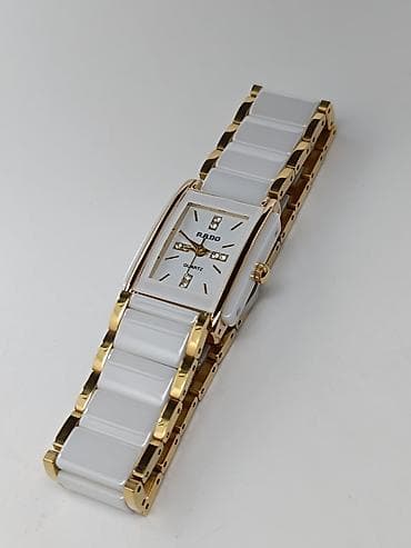 saat şamdan: Rado kvars qol saatları – keramik + metal kombinasiyalı zərif dizayn — 4