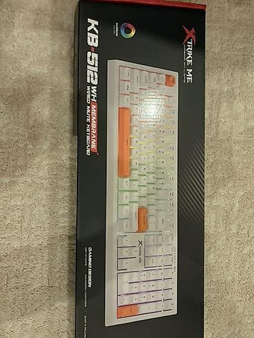 Ноутбуки: Xtrike Me KB-512 WH – simli, səssiz membran klaviatura - Tam ölçülü — 2