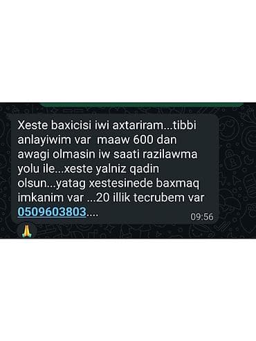 Xəstə baxıcısı xidməti - Tibbi biliklərə malik peşəkar baxıcı -