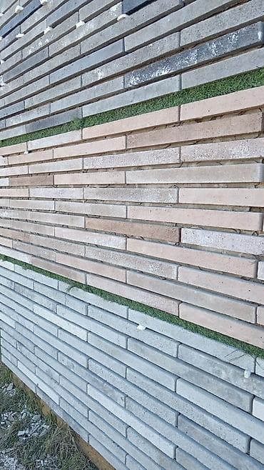 ozu yapışan panel: Fasad və interyer üçün dekorativ daş/plastik daş panelləri - — 9