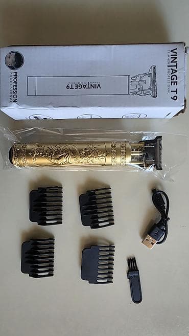 Yeni 1 ci əl! Vintage T9 Professional trimmer - Metalik qızılı