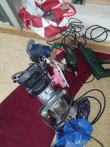 Elektrik alətləri dəsti – müxtəlif markalar və modellər Dəstdə — 3