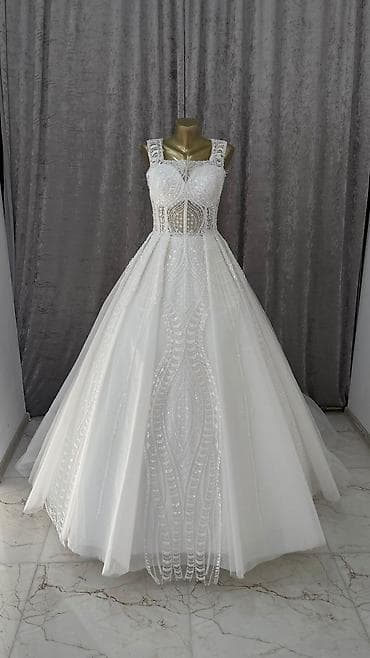 yeni toy paltarları: Zərif gəlinlik və ziyafət libasları kolleksiyası - Ağ gəlinlik — 6