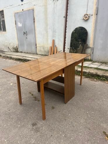 Masalar: Mətbəx masası, Açılan, Laminat, Dördbucaq masa — 2