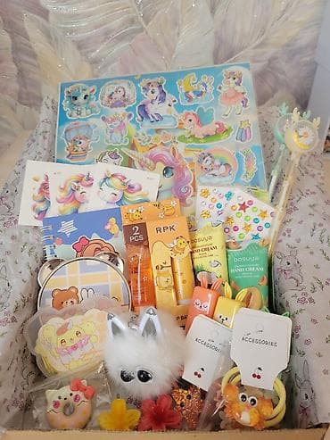 bloknotlar: Unicorn temalı mini hədiyyə boksu. Dəst vizualda göstərildiyi kimi — 3