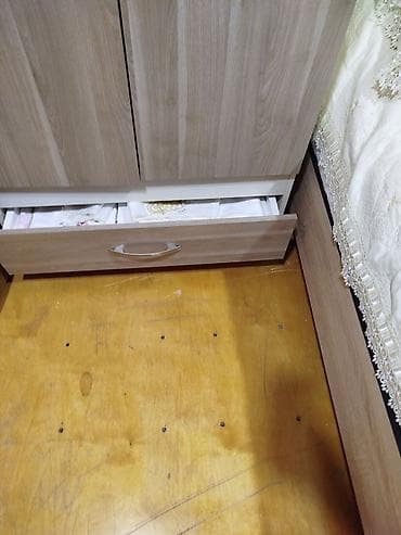 Дом и сад: 2 двери, С выдвижными ящиками, Коричневый, Другой материал, Распашной, Прямой шкаф — 3