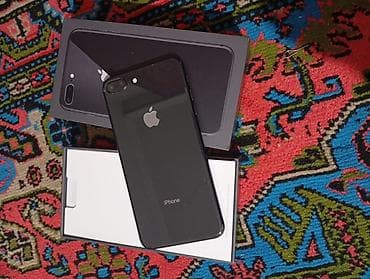 IPhone 8 Plus, 64 GB, Qara, Barmaq izi