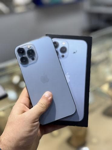 iphone 12 pro 512: IPhone 13 Pro Max, 256 GB, Sierra Blue, Zəmanət, Simsiz şarj, Face ID — 3