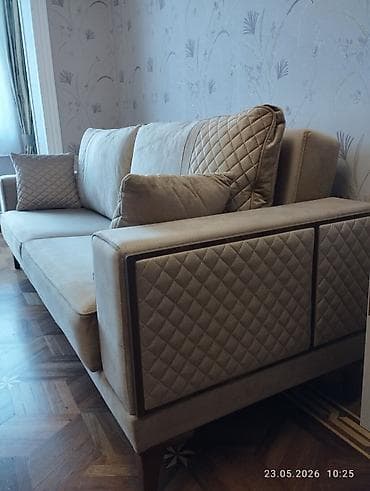 Divan, İşlənmiş, Açılan, Vеlur parça — 3