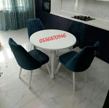 embawood masalar: Qonaq otağı üçün, Yeni, Açılan, Dördbucaq masa, 6 stul — 48