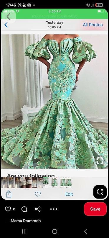don: Zərif axşam/libas – “mermaid” kəsimli, çiyinləri açıq model - Qol — 4