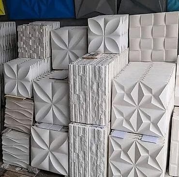 teze xalcalar: 3D dekorativ divar panelləri - Material: yüngül və davamlı 3D — 9