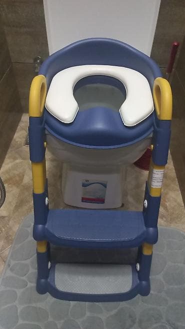 ayaqyolu: Uşaq tualet təlimi üçün qatlanan nərdivanlı oturacaq. Baha alınıb,az — 6