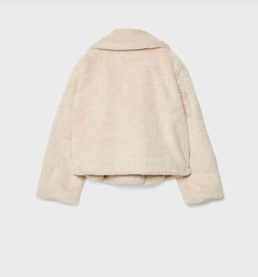 qadın qış geyimləri: Kürk, Stradivarius, S, rəng - Bej — 4