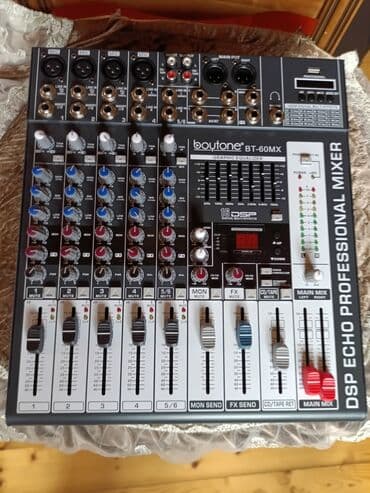 Ses guclendiriciMəhsul: Boytone BT-60MX – 6 kanallı peşəkar rəqəmsal