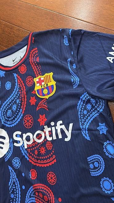 İdman formaları: Yeni A Class Lamine Yamal Barcelona FK Futbolkalar📌 Ağ və Göy Ağ M — 3