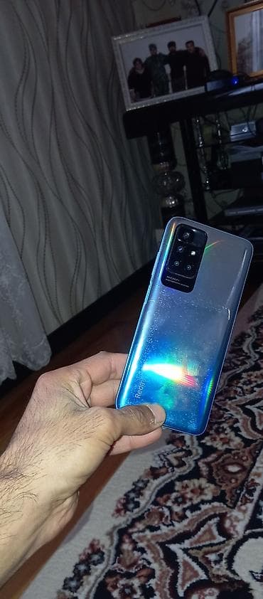 ventilyatorlar satisi: Redmi 10, 128 GB, rəng - Mavi, Barmaq izi — 3