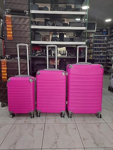 lenin: Məhsul: 3-lü sərt korpus çamadan dəsti – parlaq çəhrayı — 1