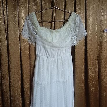 Qırmızı çiçəkli yay donu + ağ krujeva detalı alt köynək - Üst — 9