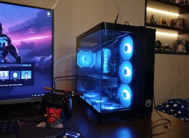 komputer dell: Güclü oyun və yaradıcılıq stansiyası – RGB soyutmalı şüşə korpusda — 1