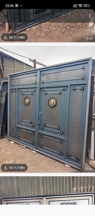 w202 qapi: Dekorativ dəmir darvaza - Material: qalın metaldan hazırlanmış möhkəm — 1