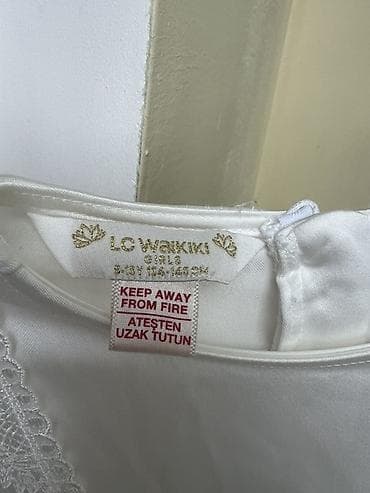 LC Waikiki qız uşağı üçün ağ ziyafət/libas (iki defe istifade olunub) — 2