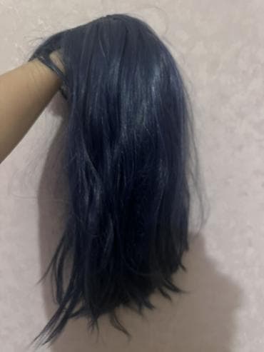 ‼️BU HƏFTƏ ALANA 50% ENDİRİM‼️ Tünd mavi rəngli parik - Uzunluq — 3