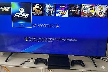 📢 PlayStation 4 Slim 1TB ( Əla Vəziyyətdə + 2 Pult və Oyunlar!)