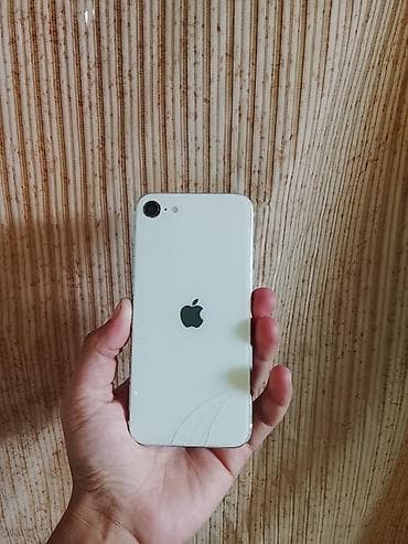 iphone sekilleri: IPhone SE 2020, 128 GB, Ağ, Qırıq — 1