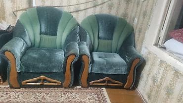 divanda: İşlənmiş, Divan, 2 kreslo, Divan, Bazalı, Açılan — 3