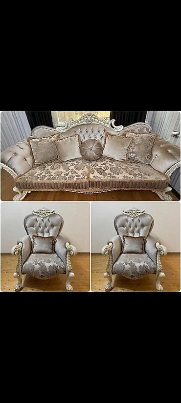İşlənmiş, Divan, 2 kreslo