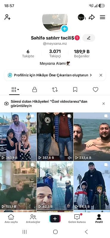 Satılır: TikTok səhifəsi “Meyxana Aləmi” Hesaba böyük endirim ilə