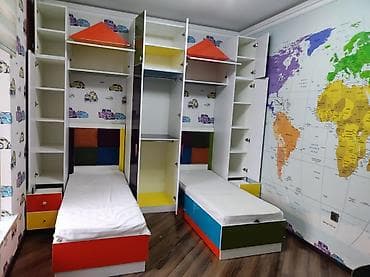 Oğlan və qız üçün, İşlənmiş, 2 təknəfərlik çarpayı