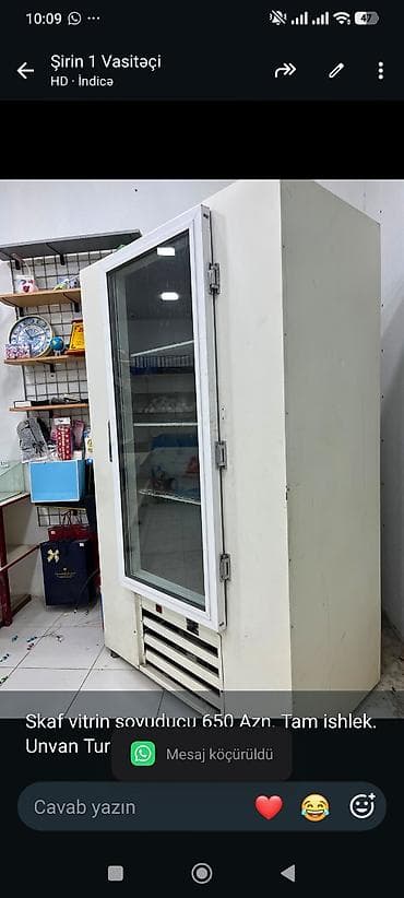 Skaf vitrin soyuducu 650 Azn. Tam ishlek. Unvan Turkan. Shirin x. 1040 lalafo.az -da Skaf vitrin soyuducu 650 Azn. Tam ishlek. Unvan Turkan. Shirin x. 1040