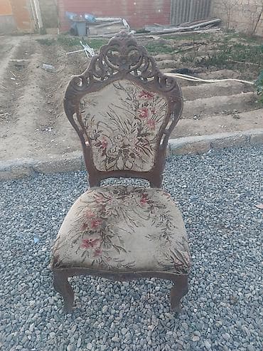 stol stul modelleri: Qonaq otağı üçün, Qatlanmayan, rəng - Bej Stul — 3