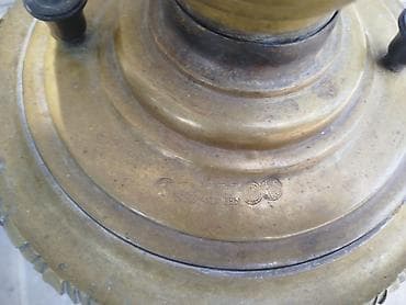 qedmi pullar: Antik mis samovar – köhnə Rusiya istehsalı, relyef naxışlı korpus və — 3
