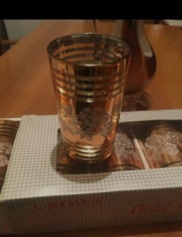 çaxır bakalı: Бокалы, цвет - Золотой, Набор из 12 шт. — 1