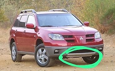 Mitsubishi Outlander (2003–2006) üçün ön bamper alt qoruyucu lip/üzlük
