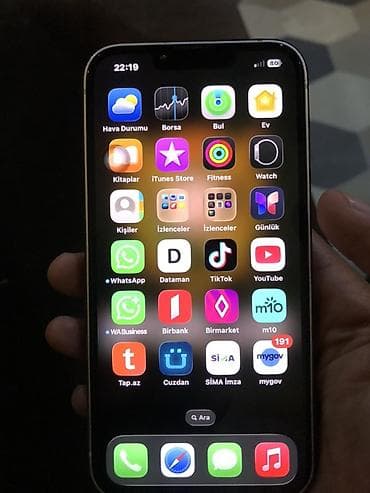 apple notebook: IPhone 13, 128 GB, Gümüşü, Face ID — 2