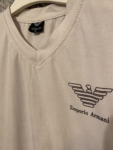 mexmer parca: Futbolka, Emporio Armani, M, rəng - Ağ — 1