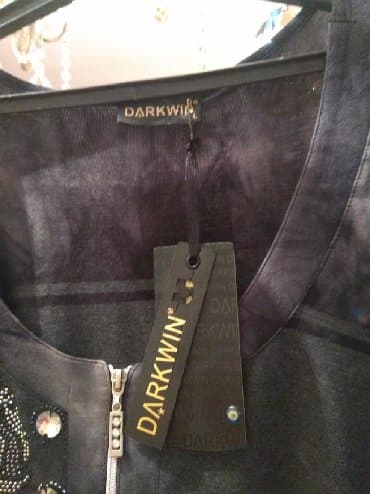 женские футболки и майки в полоску: Qadln koyneyi strec maylcnl parcasl, qabaglnda qawll zamok Darkvin — 2