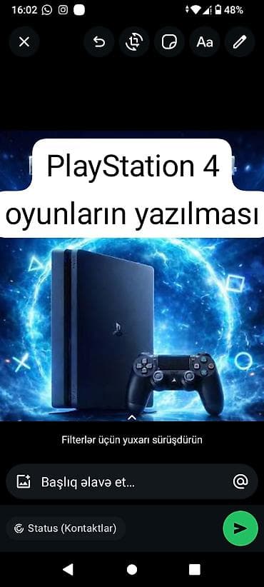 video reqistrator: PlayStation 4 modellere oyunlarin yazilmasi 5 oyun 50 manat — 1
