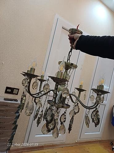 Süni güllər: Çılçıraq, 10 və daha çox lampa — 1